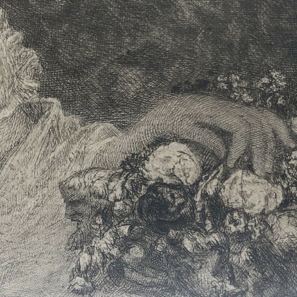 Antique Etching D Huntington Portrait 1889 - Picture 9 of 12